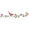 Bird, Butterfly and Clover Wall Stencil | 3022 Designer Stencils | Floral Stencils | Reusable Art Craft Stencils for Painting on Walls, Canvas, Wood | Reusable Plastic Paint Stencil for Home Makeover | Easy to Use &#x26; Clean Art Stencil